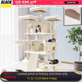 68 Inches Cat Tree Cat Tree House and Towers for Large Cat