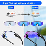 SCVCN Cycling Sunglasses Photochromic Man Glasses UV400 Bicycle MTB Eyewear Outdoor