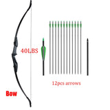 Huntingdoor 30lbs/40lbs Recurve Bow and Arrows Set Right Hand& Left Hand