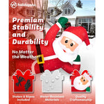 Large Inflatable Outdoor Christmas Decorations with Internal Lighting and Built-in Fans