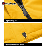 Men's Hooded Fleece Ski Jacket Waterproof Thermal Thick Warm Parka
