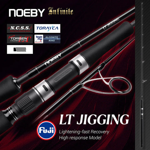 Noeby Vertical Jigging Fishing Rod 1.91m M ML Fuji Guides Lure 200g