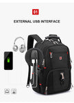 Waterproof 20 Inch Laptop Backpacks USB Charging School Bag