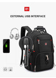 Waterproof 20 Inch Laptop Backpacks USB Charging School Bag