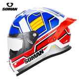 SOMAN Motorcycle Helmet Full face helmet Off-road Racing