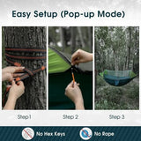 Anti-flip Safety Camping Hammock Double Portable Hammocks with Mosquito/Bug