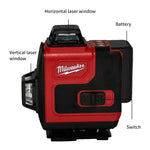 Milwaukee Original Laser Level Green 16 Lines 4D Self Leveling 360 Horizontal And Vertical