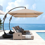 Grand patio 10x10 FT Patio Offset Umbrella Large Square Aluminum Cantilever Umbrella