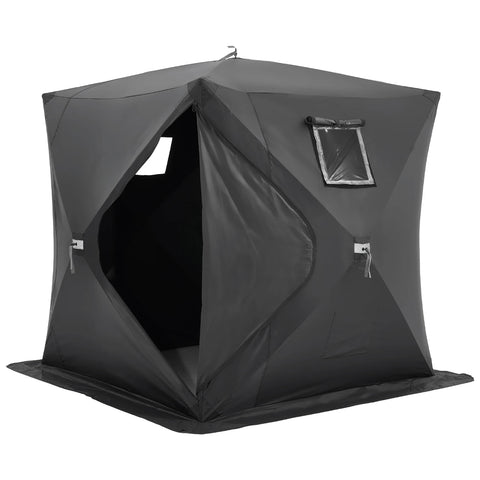 VEVOR Portable Ice Shelter 3-4 Person Pop-Up Ice Fishing Tent