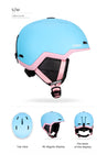 COPOZZ Ski Helmet Half-covered Anti-impact Skiing Helmet