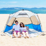 Beach Tent Sun Shelter Pop Up  X-Large 4-5 Person Portable Beach Shade