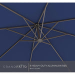 Grand patio 10x10 FT Patio Offset Umbrella Large Square Aluminum Cantilever Umbrella