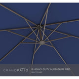 Grand patio 10x10 FT Patio Offset Umbrella Large Square Aluminum Cantilever Umbrella