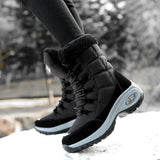 New Winter Women Boots High Quality Keep Warm Mid-Calf Snow Boots Women Lace-up