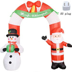 Inflatables Arch Santa Claus Snowman LED Lighted Blow Up Archway Christmas Outdoor