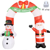 Inflatables Arch Santa Claus Snowman LED Lighted Blow Up Archway Christmas Outdoor