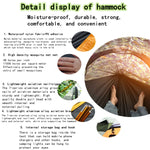 Portable Camping Mosquito Net Hammock Outdoor Garden Travel Sleeping Hanging Hammocks