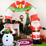 Inflatables Arch Santa Claus Snowman LED Lighted Blow Up Archway Christmas Outdoor
