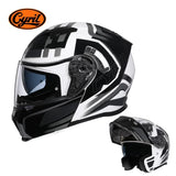 Motorcycle Helmet Dual Visor Modular Flip up Full Face Helmet