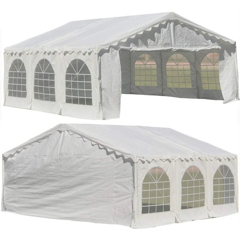 Party Tent 20'x20' Heavy Duty Upgraded Galvanized Gazebo Wedding Tent Canopy