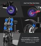 11 Inch 60V 5600W Electric Scooter 80km/h Fast E Scooter for Off Road