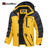 Men's Hooded Fleece Ski Jacket Waterproof Thermal Thick Warm Parka