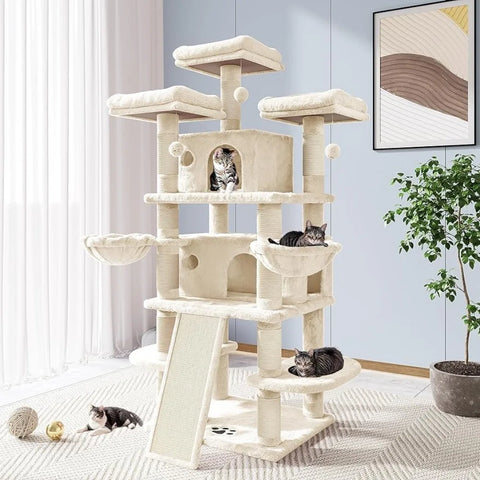 New 68 Inches Catry Cat Tree/Cat Tree House and Towers for Large Cats