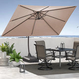 Grand patio 10x10 FT Patio Offset Umbrella Large Square Aluminum Cantilever Umbrella