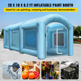 VEVOR Inflatable Paint Booth 20x10x8.2 ft Large Spray Booth Car Parking Painting Tent