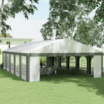 Heavy Duty Party Tent &Carport with Removable Sidewalls and Double Doors