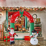 Christmas Decor Inflatables Archway Outdoor Decorations with LED Lights