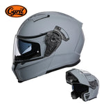 Motorcycle Helmet Dual Visor Modular Flip up Full Face Helmet