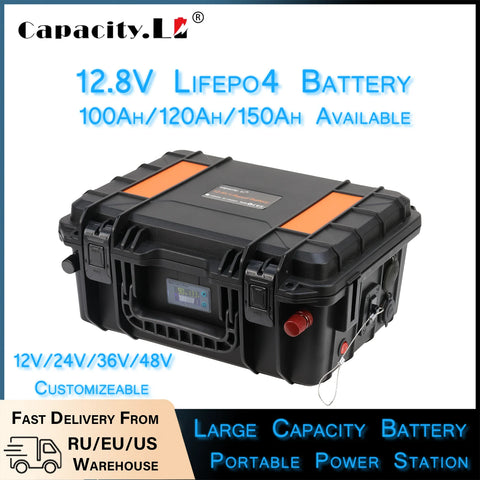 12.8V 100ah Lifepo4 Battery Rechargeable Batteries Li-ion Battery Packs