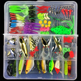 106PCs/Box Thunder Frog Set Road Sub Clamp Set Entry Level Full Swimming Layer Bait