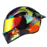 Full Face Motorcycle Helmet Graffiti Motocross Racing Motobike Riding Helmet