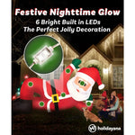 Large Inflatable Outdoor Christmas Decorations with Internal Lighting and Built-in Fans