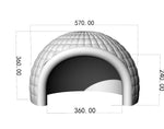 Portable White LED Lighting Inflatable Igloo Dome Tent Marquee Canopy Shelter