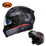 Motorcycle Helmet Dual Visor Modular Flip up Full Face Helmet