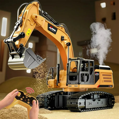 RC Excavator Dumper Car 2.4G Remote Control Alloy Engineering Vehicle Crawler