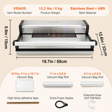 VEVOR Commercial Vacuum Sealer Machine Multifunction Automatic Food Packaging with Bag