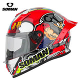 SOMAN Motorcycle Helmet Full face helmet Off-road Racing