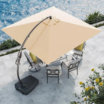 Grand patio 10x10 FT Patio Offset Umbrella Large Square Aluminum Cantilever Umbrella