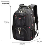Waterproof 20 Inch Laptop Backpacks USB Charging School Bag