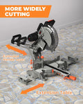 12-inch Compound Miter Saw with Double Bevel Cutting Laser Guide