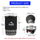 Widesea Camping Cooking System with Heat Exchanger Outdoor Gas Stove