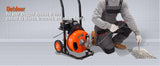 VEVOR Drain Cleaning Machine Sewer Auger Auto Feed with 4 Cutter & Air-activated Foot Switch