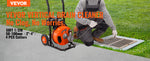 VEVOR Drain Cleaning Machine Sewer Auger Auto Feed with 4 Cutter & Air-activated Foot Switch