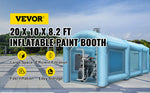 VEVOR Inflatable Paint Booth 20x10x8.2 ft Large Spray Booth Car Parking Painting Tent