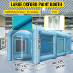 VEVOR Inflatable Paint Booth 20x10x8.2 ft Large Spray Booth Car Parking Painting Tent