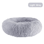 Donut Dog Bed Warm Soft Long Plush Pet Cushion - rloutdoorshop